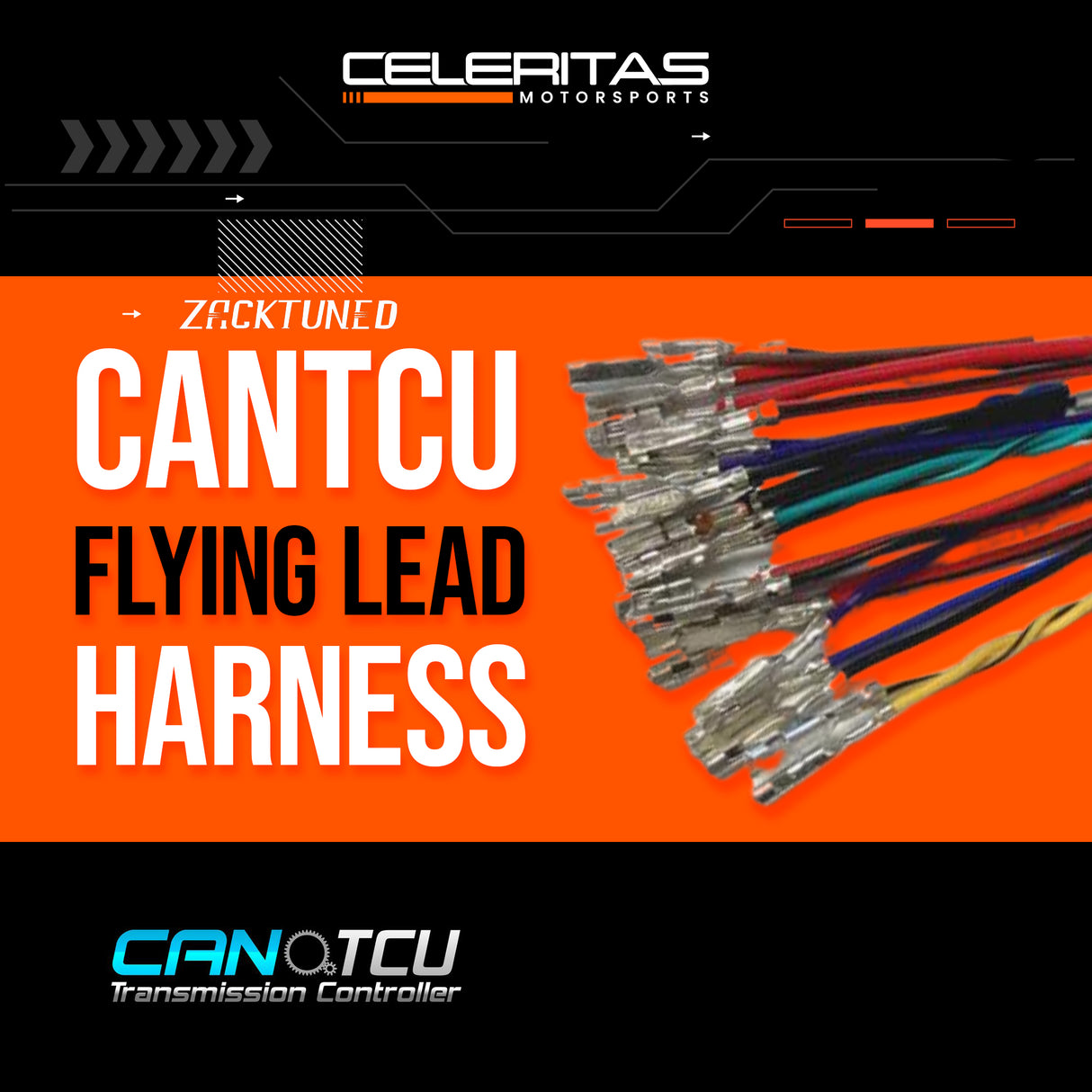 CANTCU Flying Lead Harness with Pre-Crimped Terminals and Labels for Car Wiring