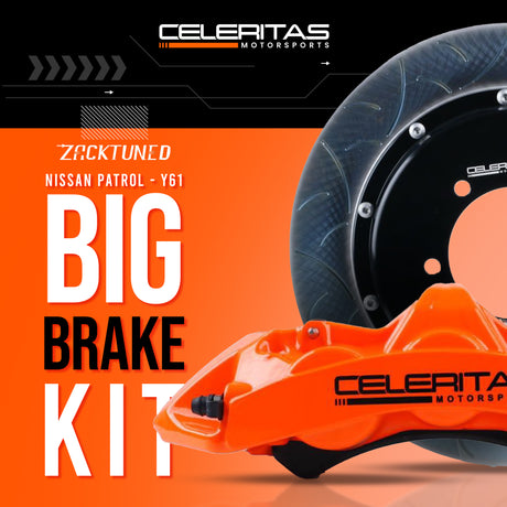 Celeritas Motorsports Big Brake Kit for Nissan Patrol Y61 with Brembo Calipers and Floating Rotors