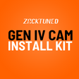 ZackTuned GEN IV CAM Install Kit components laid out, featuring LS3 head gaskets, GM Racing hydraulic roller lifters, and Chevrolet Performance parts for LS engine upgrade.