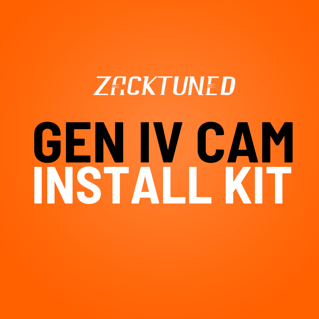 ZackTuned GEN IV CAM Install Kit components laid out, featuring LS3 head gaskets, GM Racing hydraulic roller lifters, and Chevrolet Performance parts for LS engine upgrade.